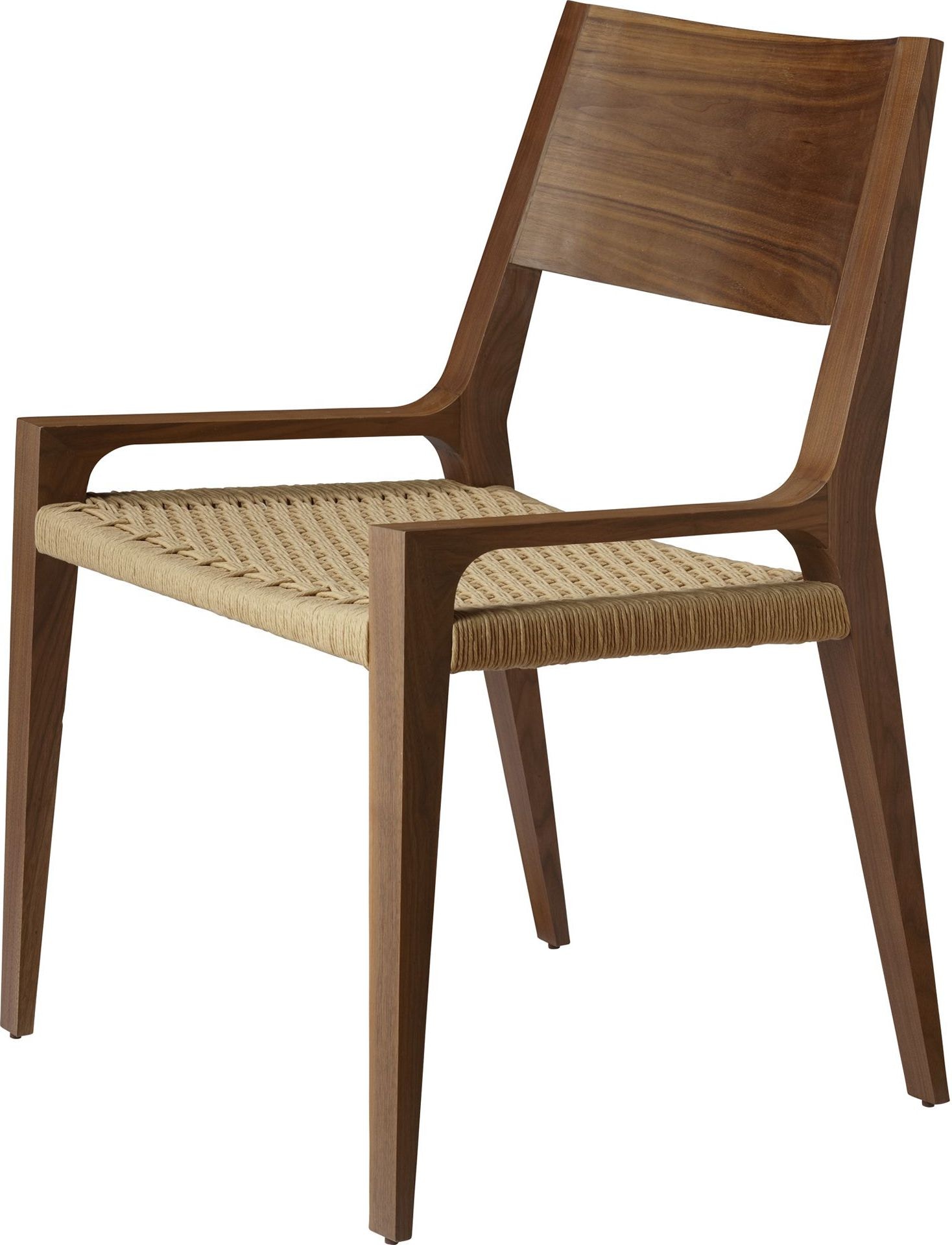 McGuire Furniture MCM413 Dining Room Seido Walnut Arm Chair