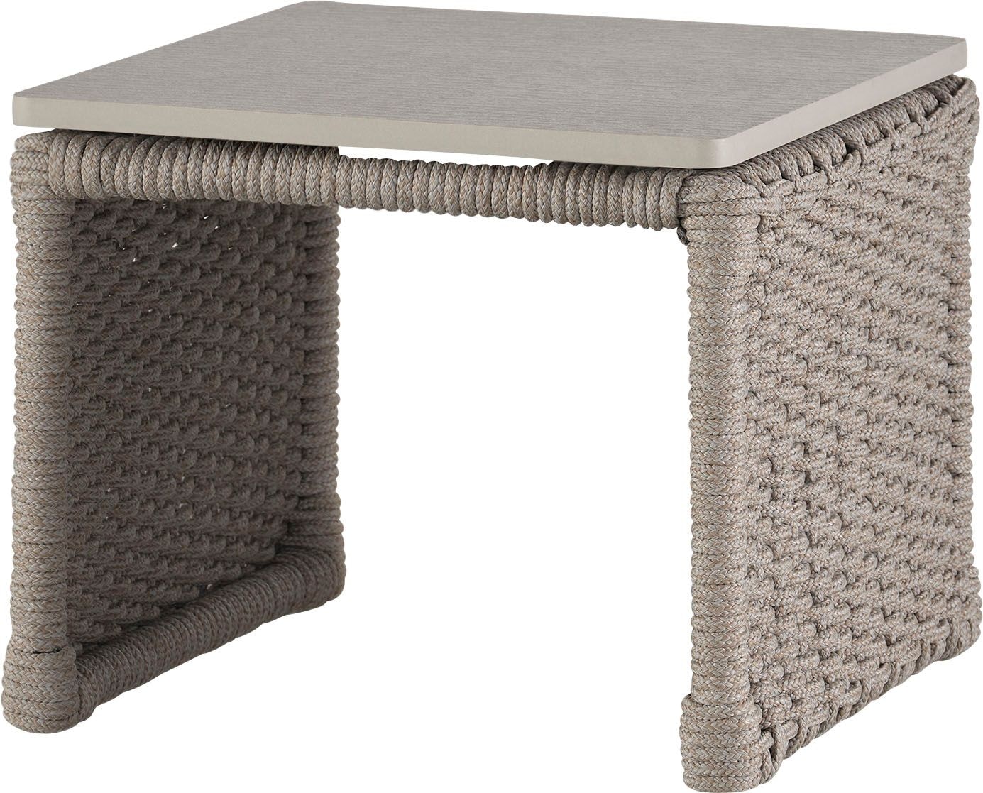 McGuire Furniture Cuerda Outdoor Square End Table MCO3262