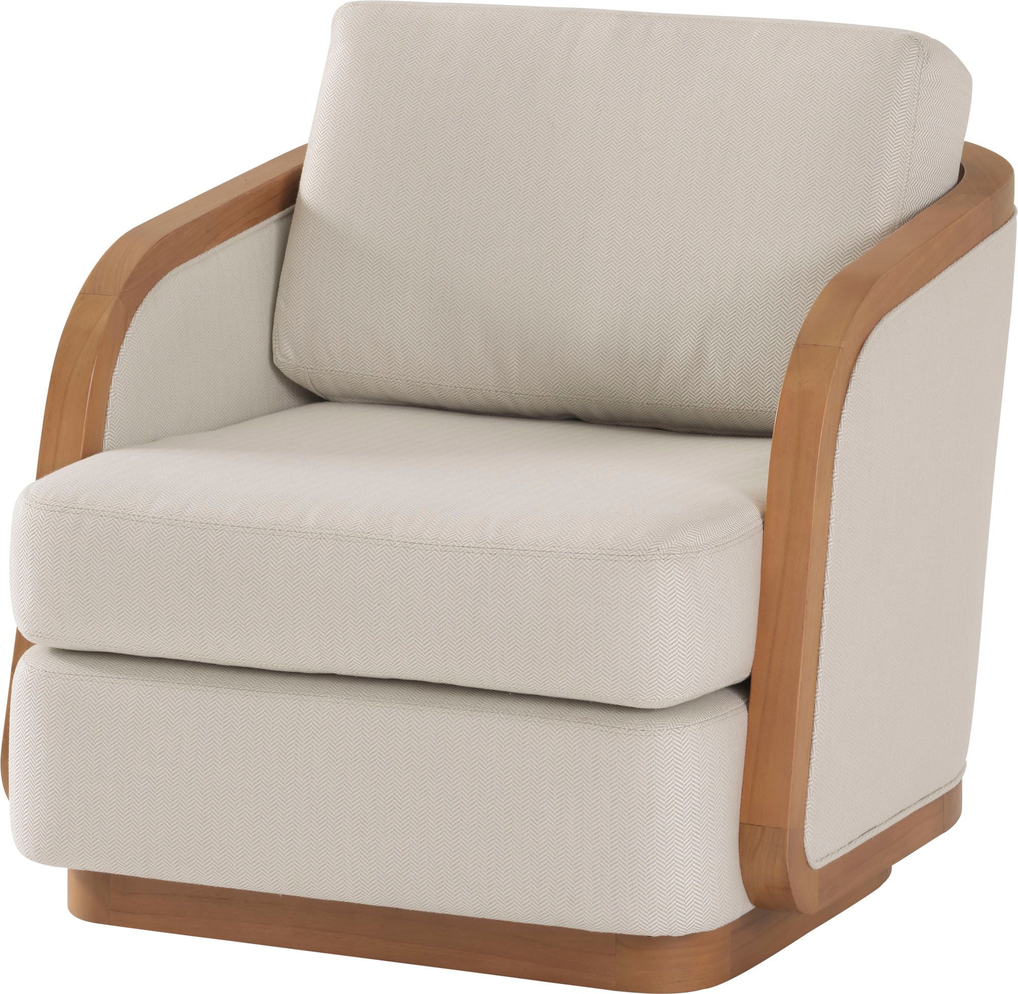 McGuire Furniture Schooner Outdoor Swivel Lounge Chair MCO3553C