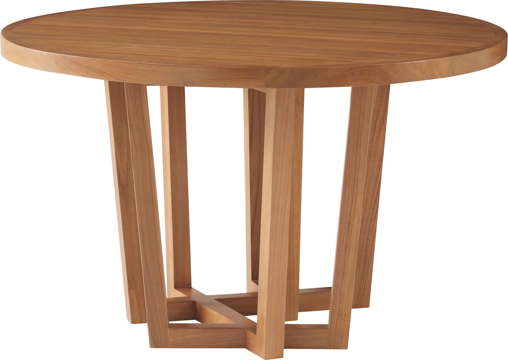 McGuire Furniture Cutter Round Dining Table - Wood Top MCO3653