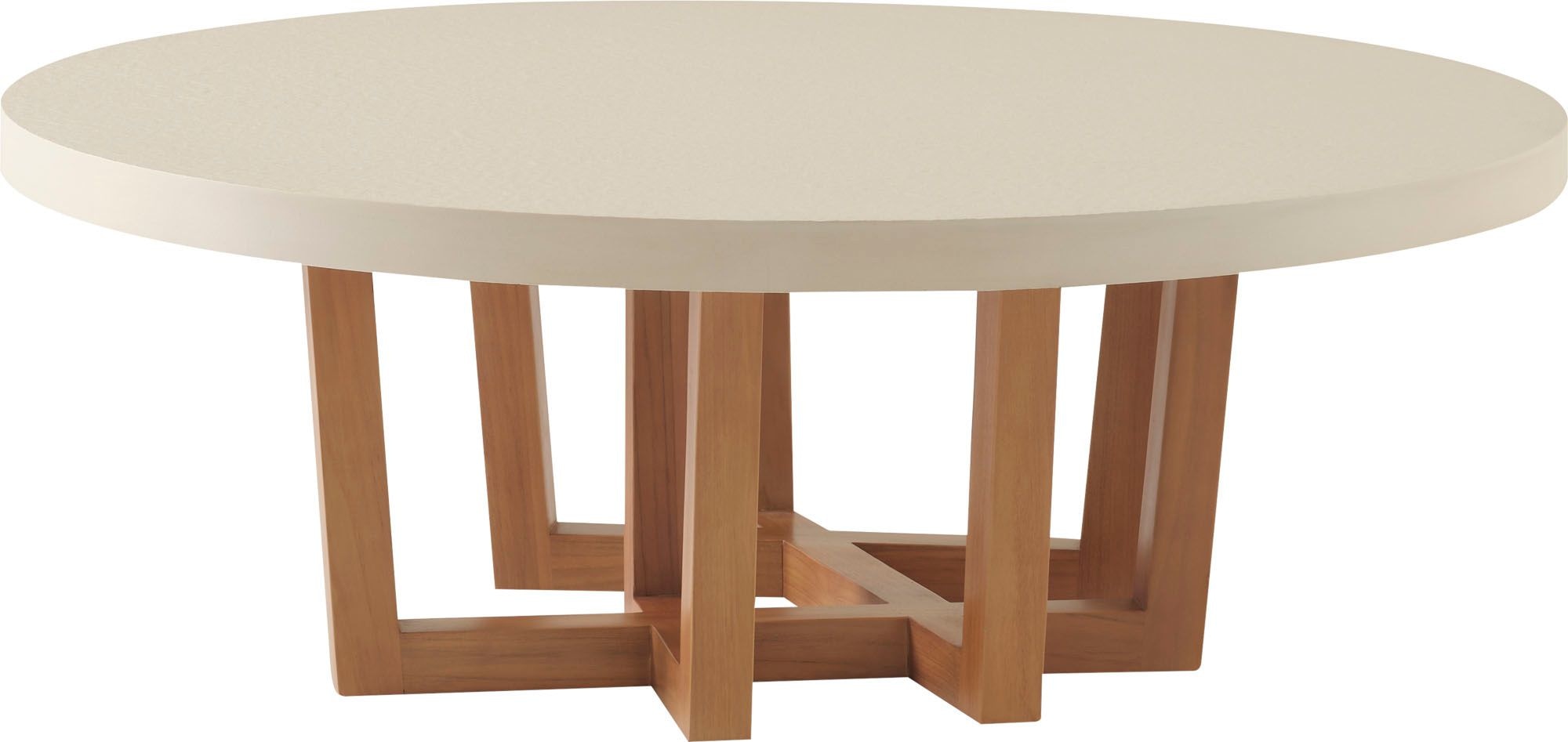 McGuire Furniture Cutter Round Cocktail Table - Stone Top MCO3665