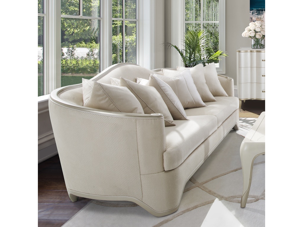 Aico Furniture NC9004816-CHPGN-124 Living Room Sofa Light Champagne