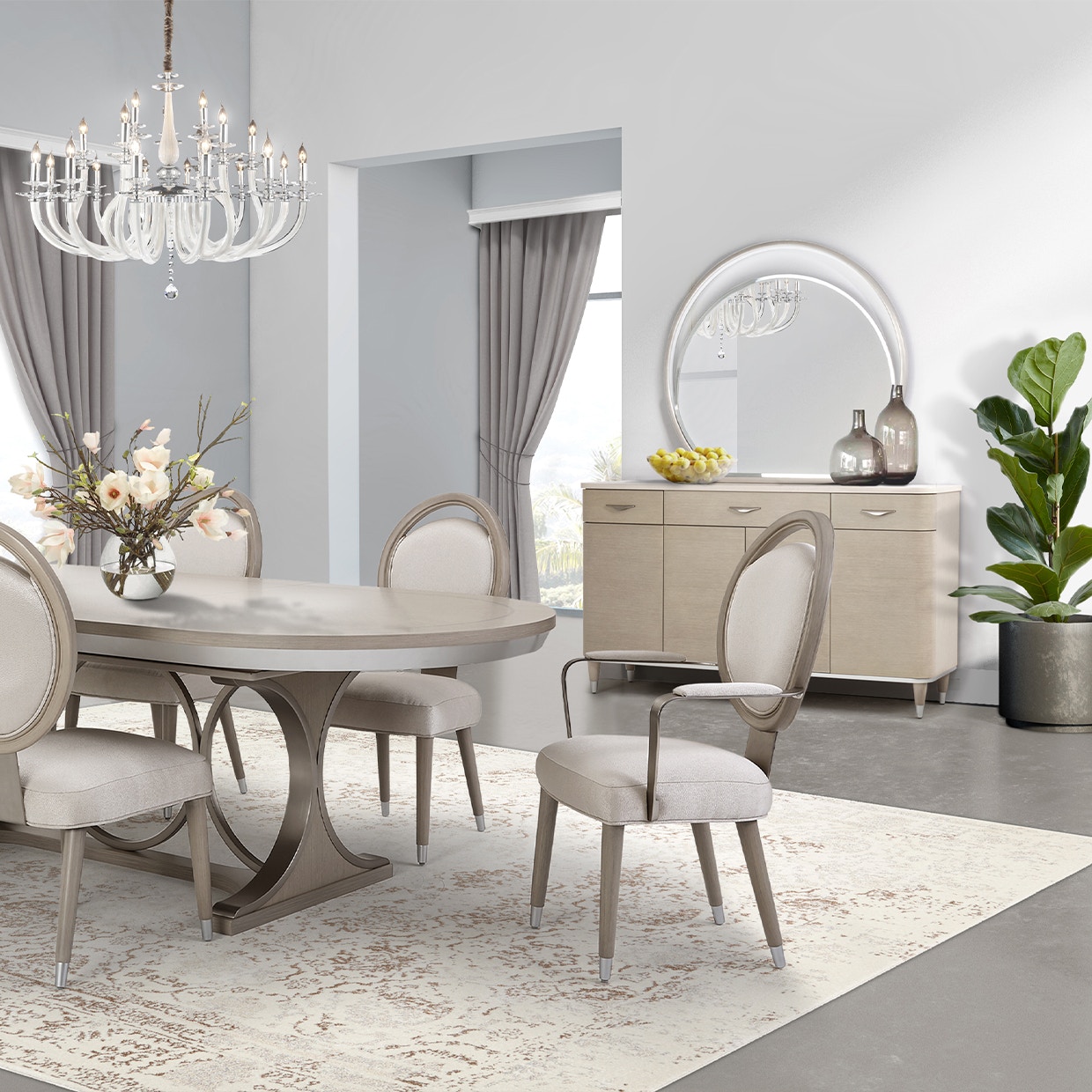 Aico cortina dining room set sale