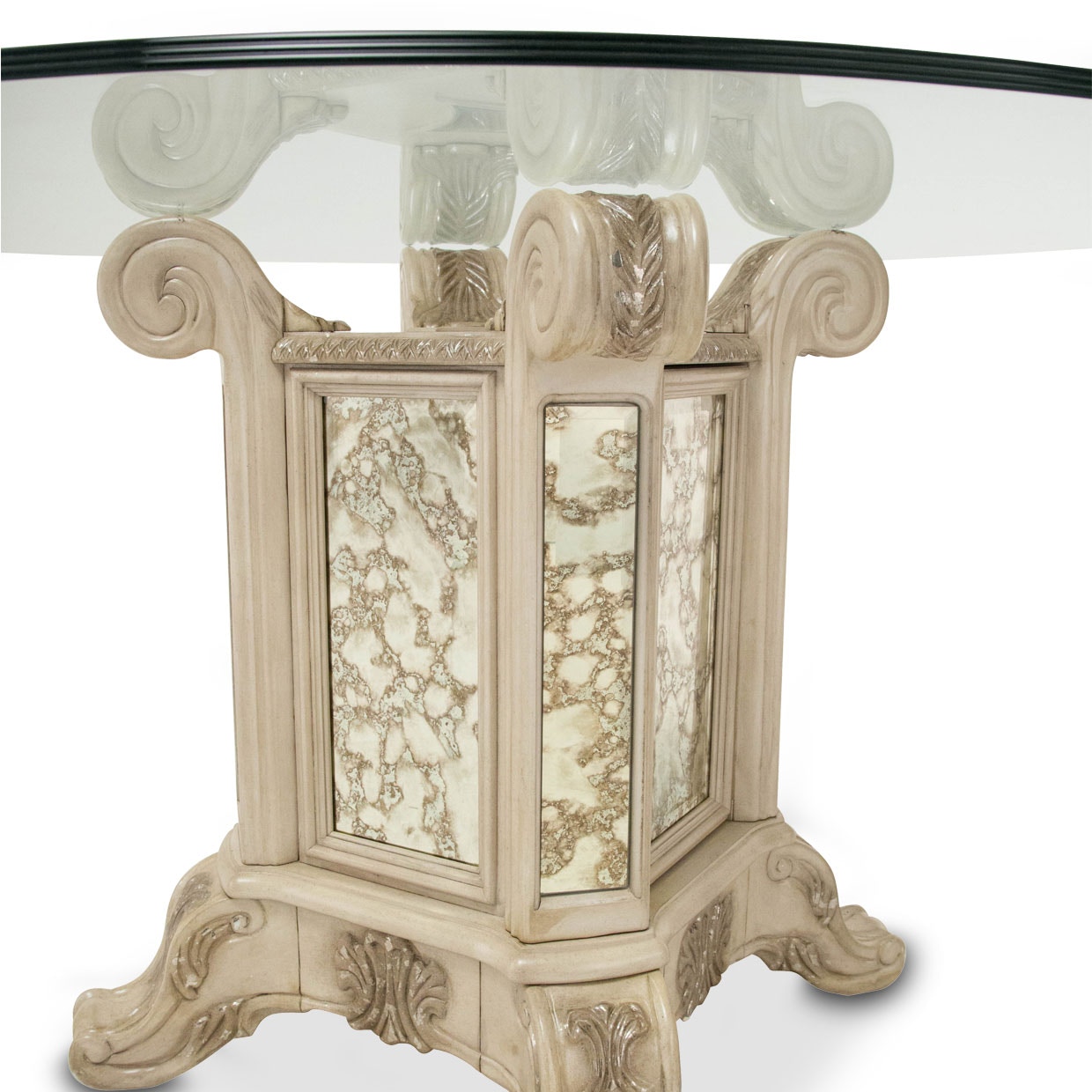 Aico Furniture N09001RNDGL54-201 Casual Dining Round Dining Aico Furniture N09001RNDGL54-201 Casual Dining Round Dining