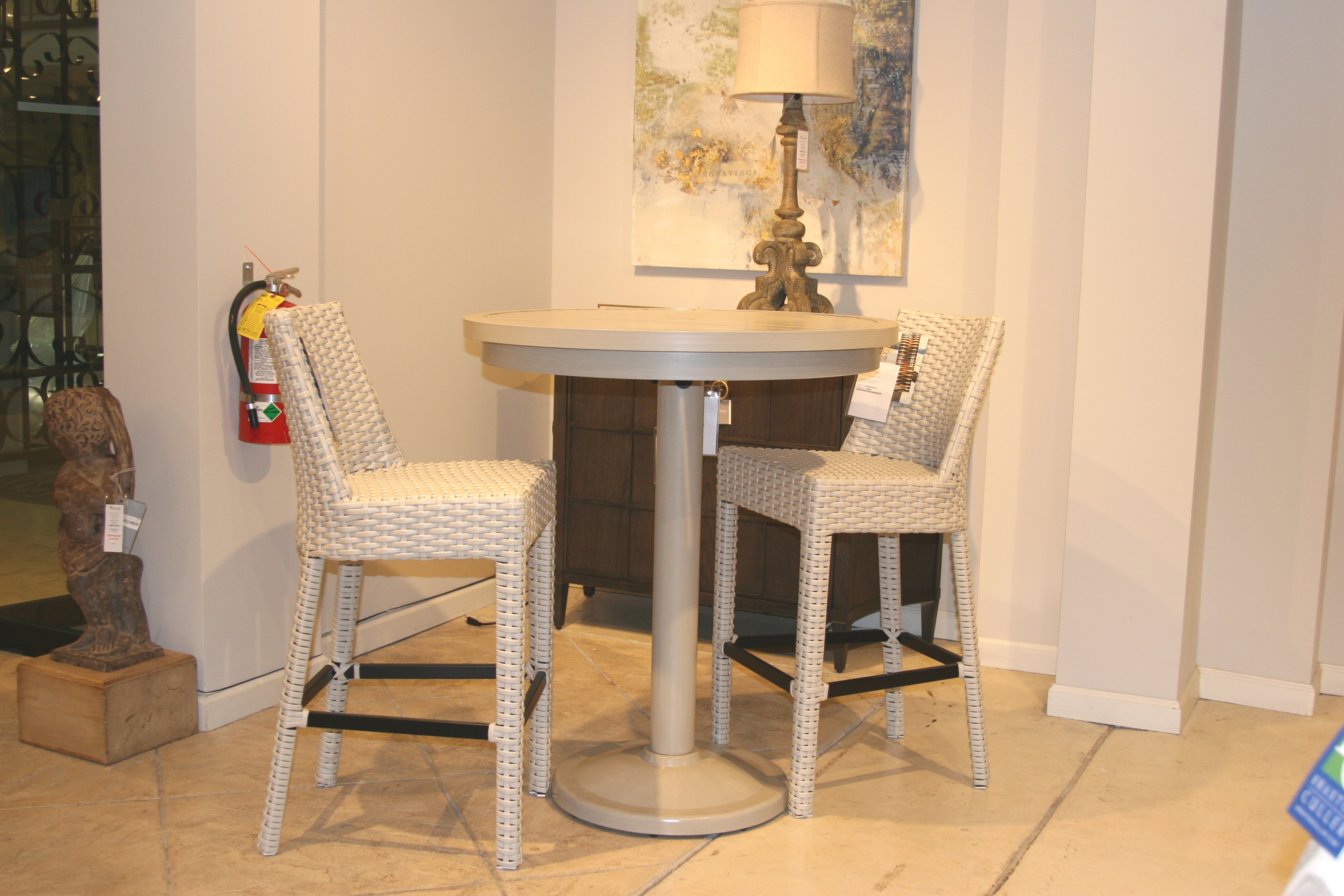 Cabanacoast Furniture Brighton Outdoor Bar Table Group Outdoorpatio 3 Piece Outdoor Bistro Set