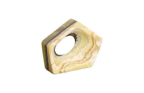 Phillips Collection Onyx Triangle Sculpture, Zebra MX114026