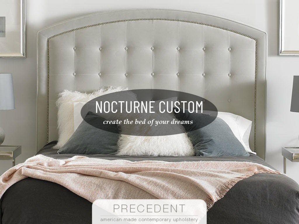 Precedent Furniture Nocturne Bedroom Custom Bed Program