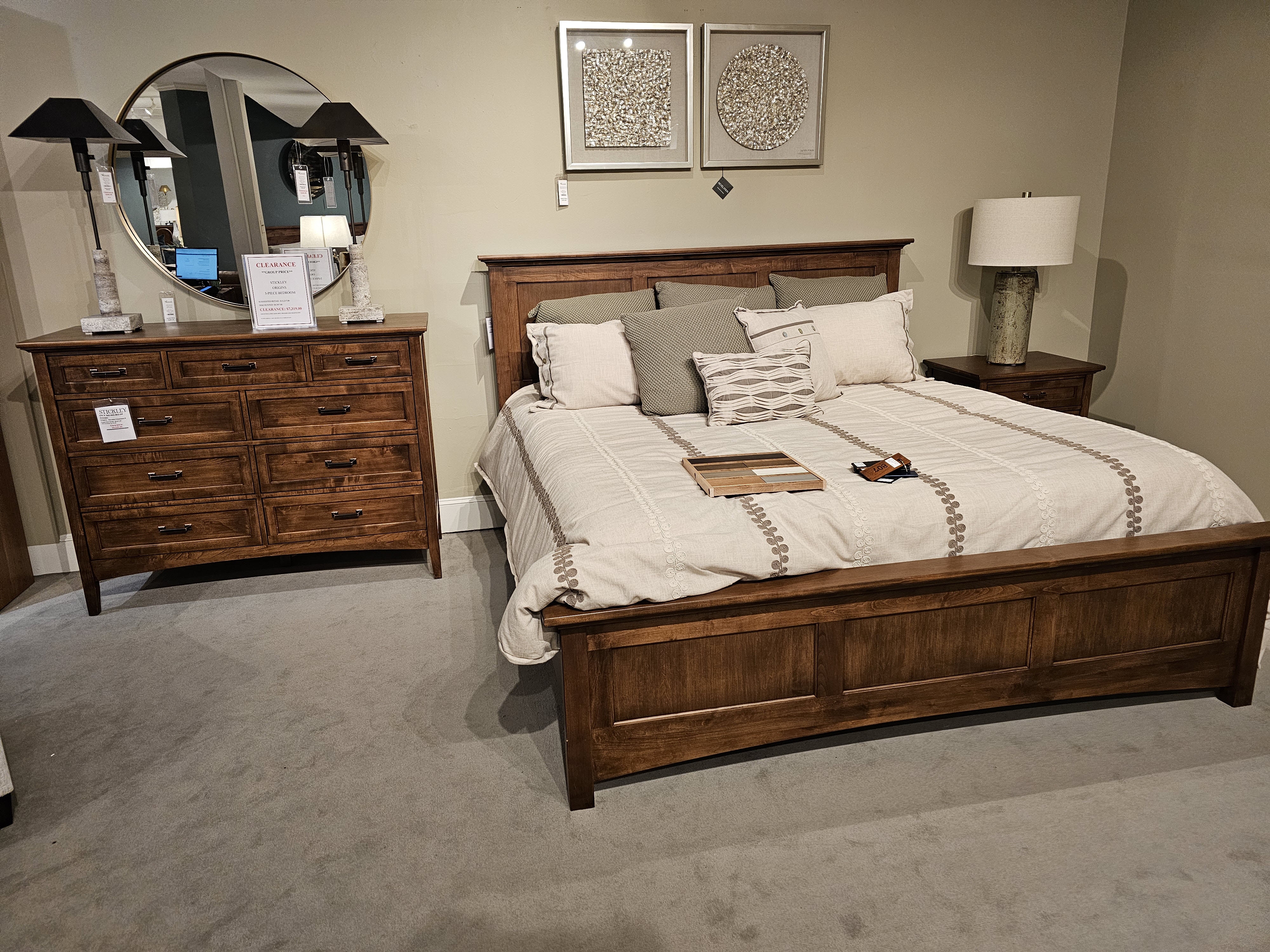 Stickley 3-Piece Bedroom Set Origins Revere Bedroom Group