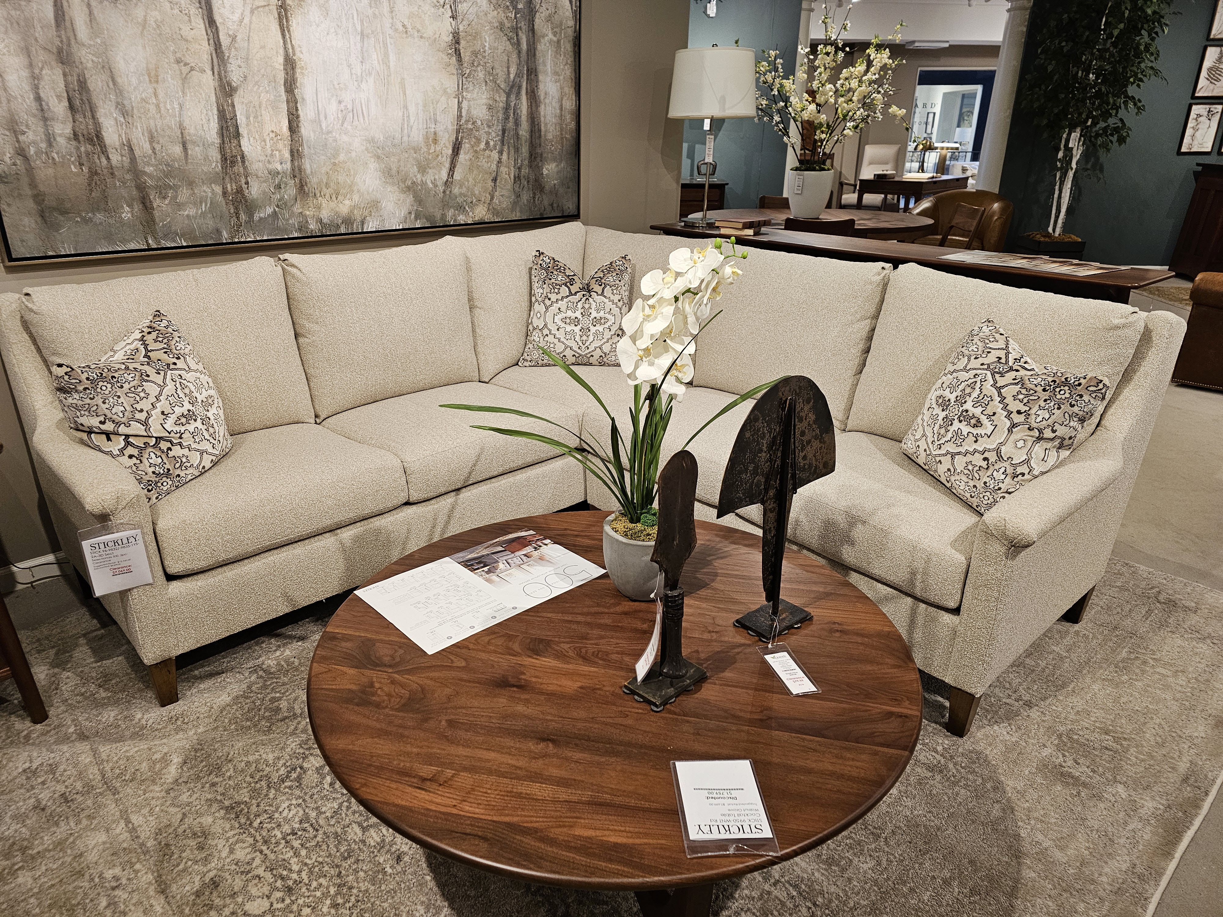 Stickley 2-Piece Sectional Set Selectionals 500 Sectional Group