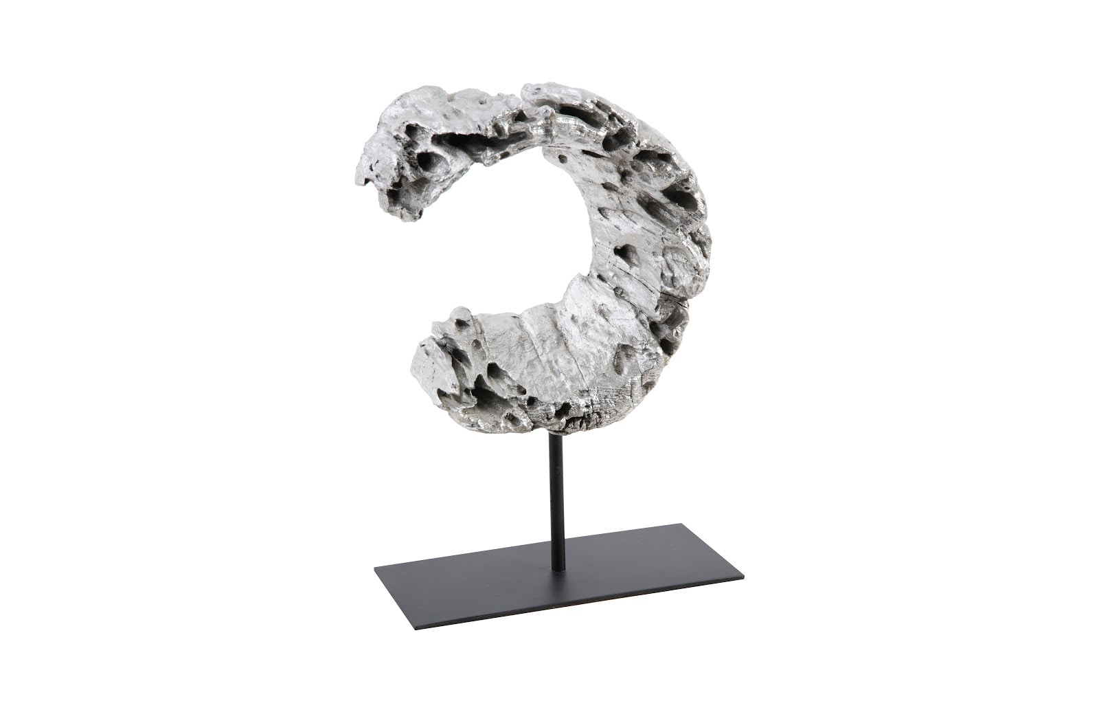 Phillips Collection Cast Eroded Wood Circle on Stand PH102832