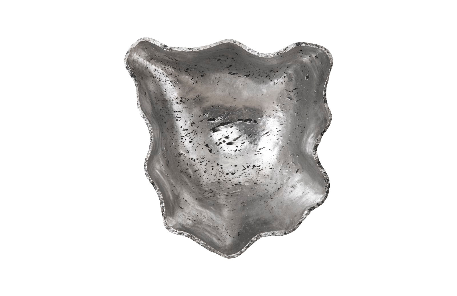 Phillips Collection Cast Onyx Wall Bowl, Silver, LG PH105278