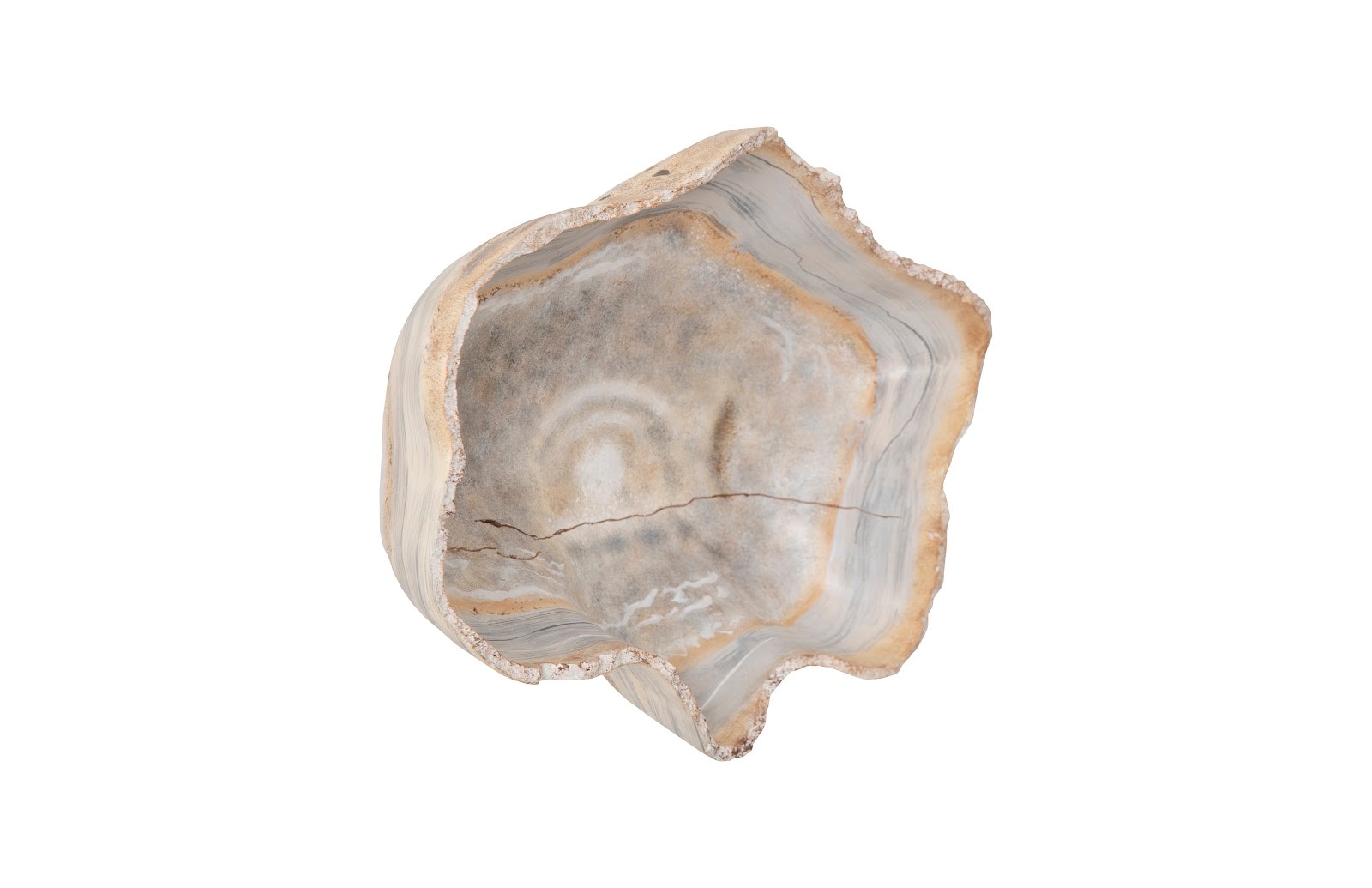 Phillips Collection Cast Wall Onyx Bowl, Faux Finish, SM PH105280