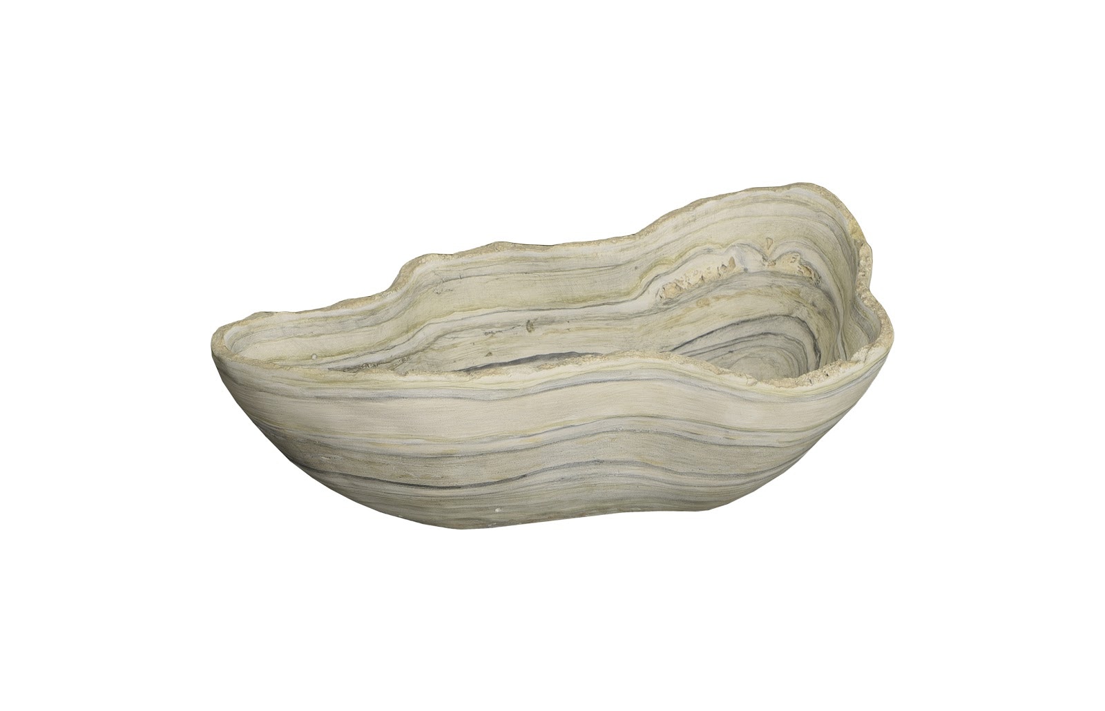 Phillips Collection Cast Gray Onyx Bowl, Faux Finish, Small PH106688
