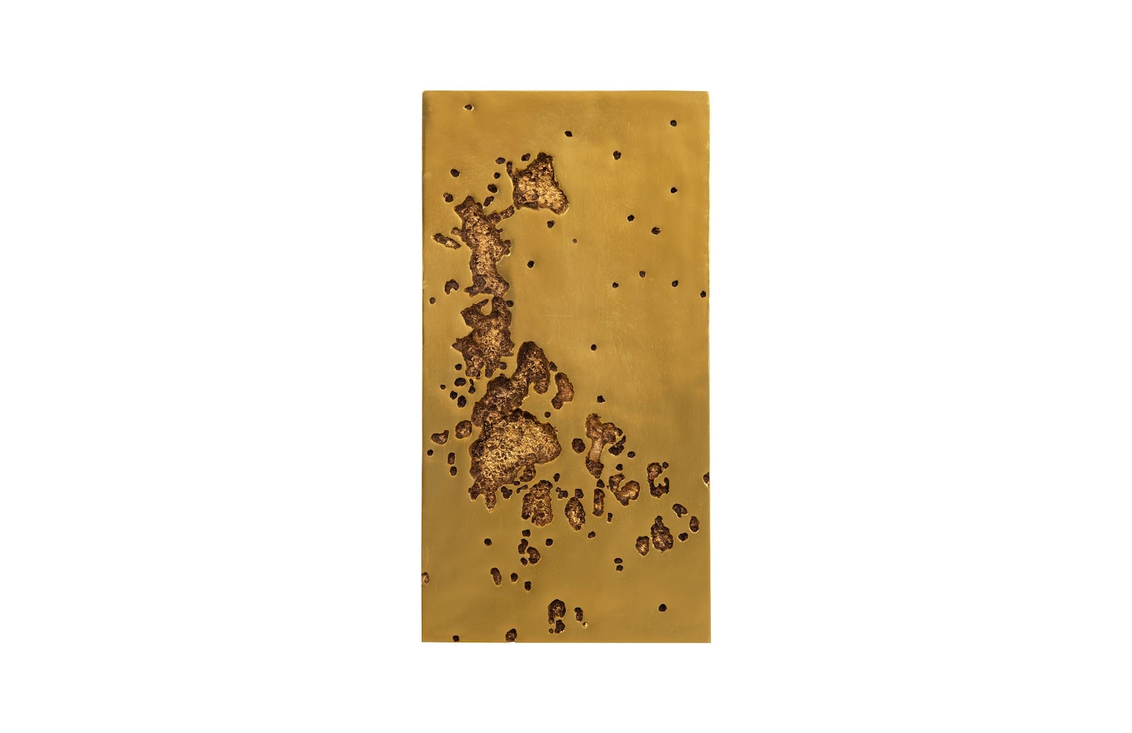 Phillips Collection Splotch Wall Art, Rectangle, Gold Leaf PH107318