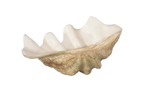 Phillips Collection Cast Clam Shell Bowl, Faux Finish, Large PH115690