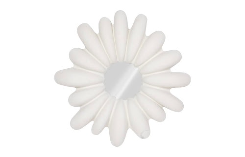Phillips Collection Radial Shell Mirror, White Stone PH117416