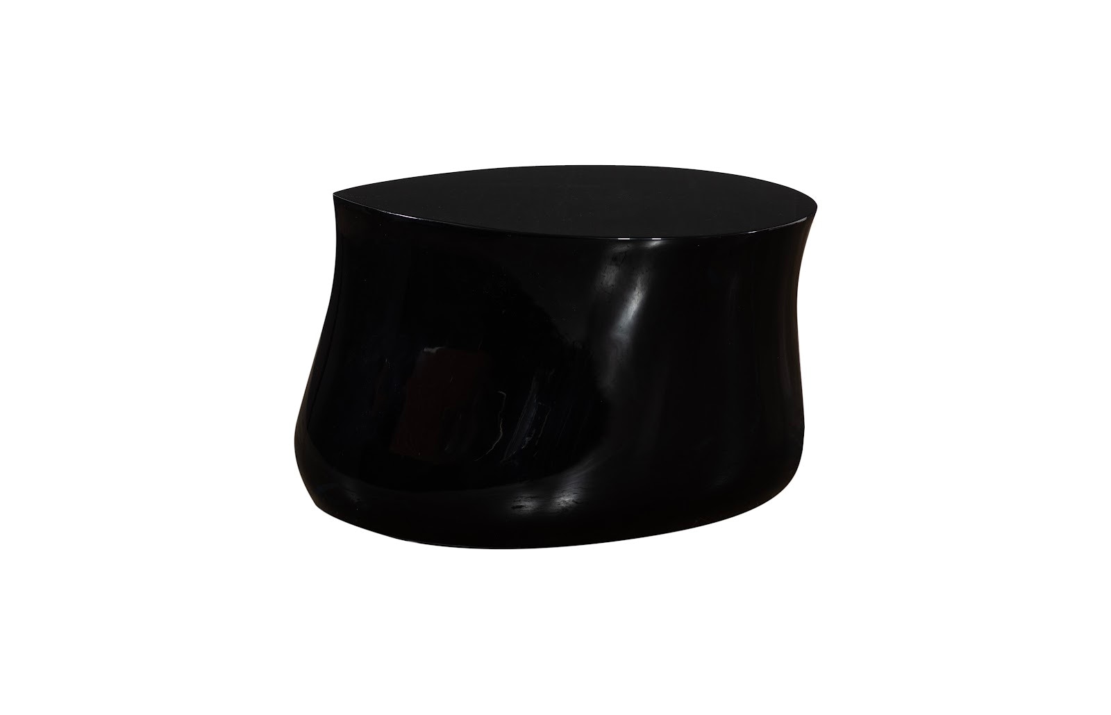 Phillips Collection Mellow Coffee Table, Gel Coat Black PH118443