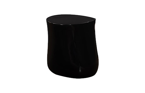 Phillips Collection Mellow Side Table, Gel Coat Black PH119128