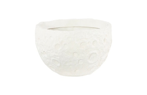 Phillips Collection Crater Planter, White Stone PH119411