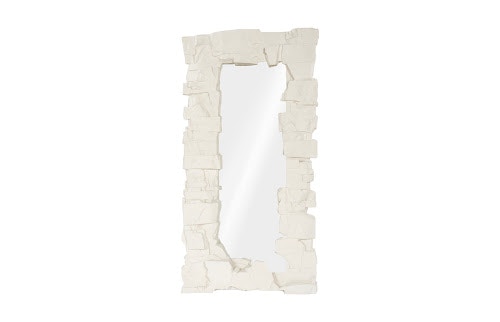 Phillips Collection Rocky Ridge Dress Mirror, White Stone PH119412