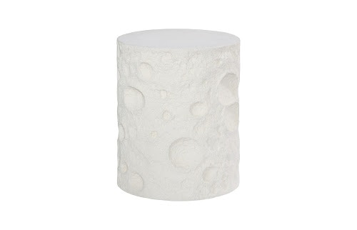 Phillips Collection Crater Side Table, White Stone PH119472