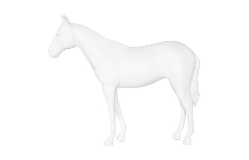 Phillips Collection Horse Sculpture, Standing, Glossy White PH63328
