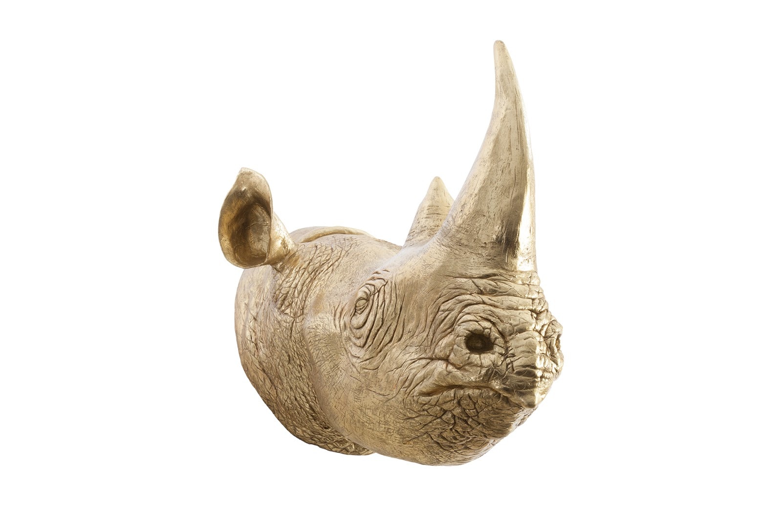 Phillips Collection Rhino Wall Art, Resin, Gold Leaf PH67514