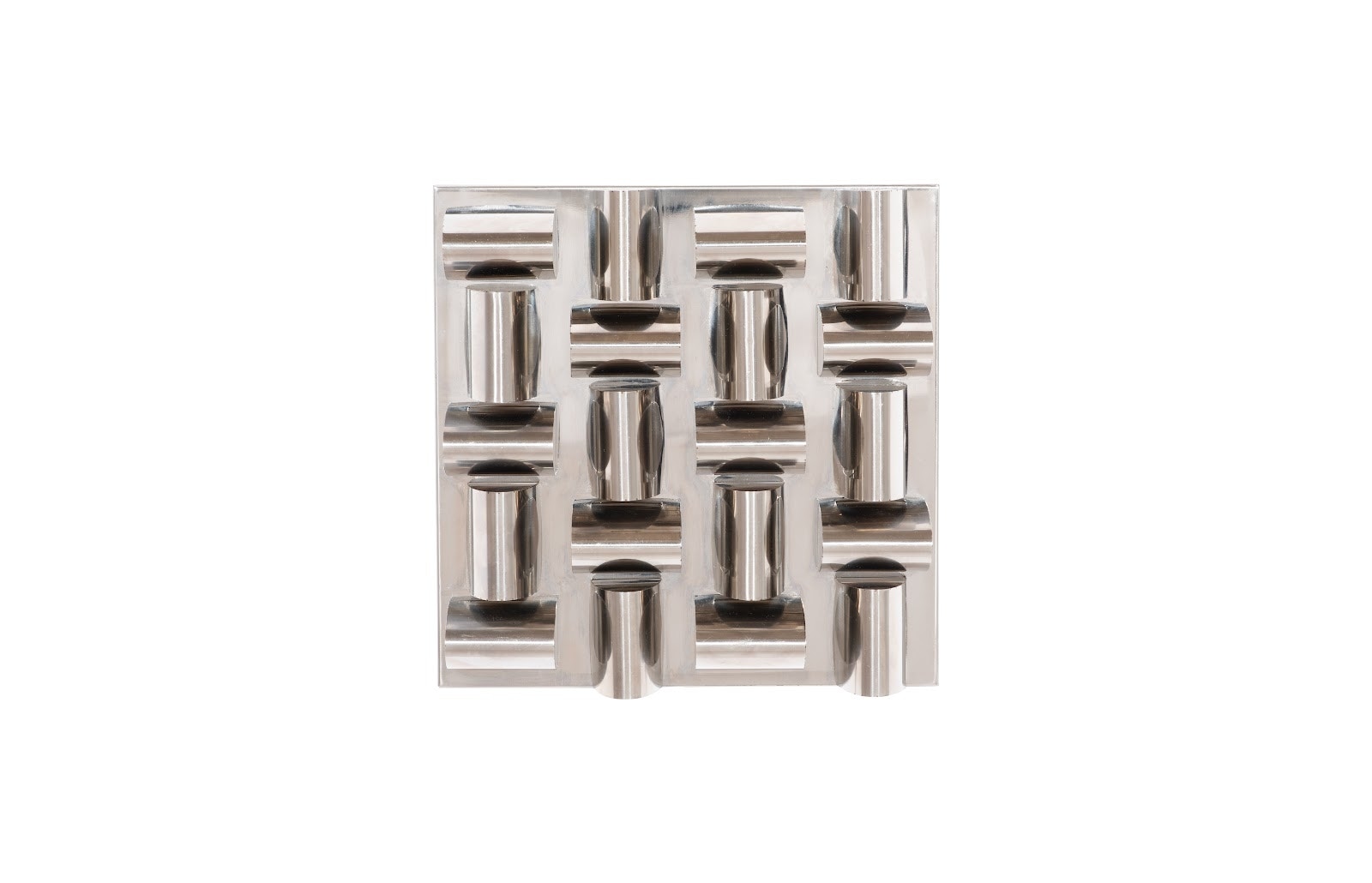 Phillips Collection Arete Wall Tile, Stainless Steel CH65060