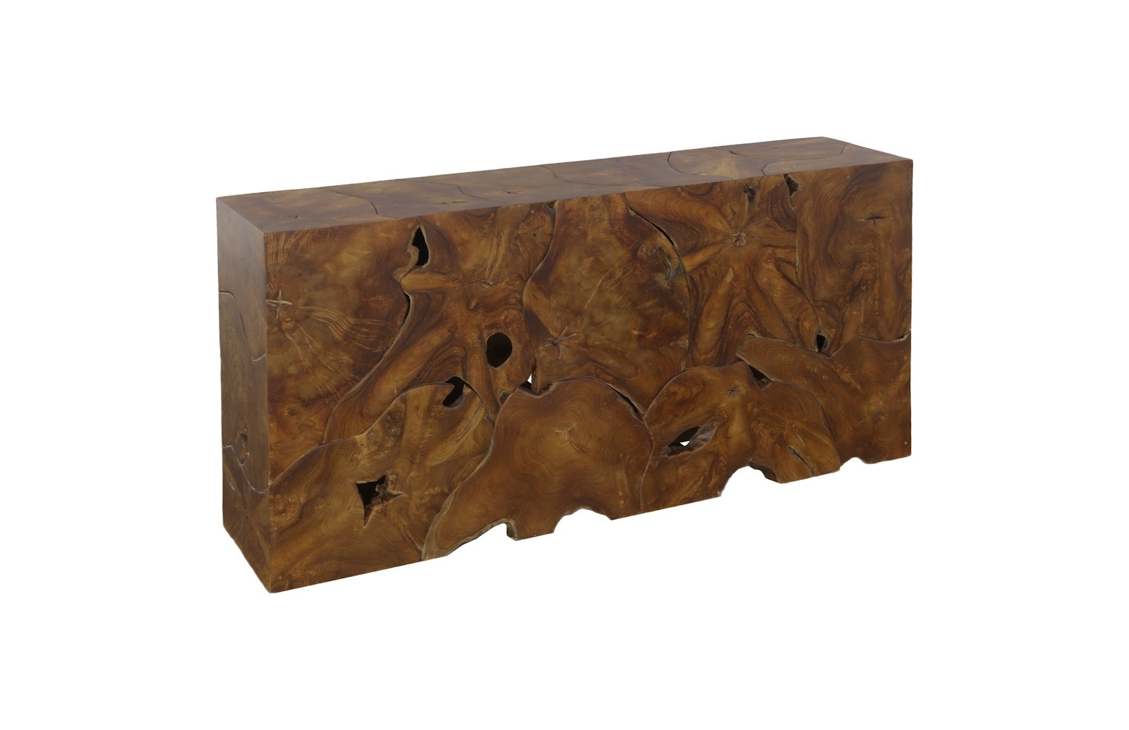 Phillips Collection Teak Slice Console, Natural ID104179