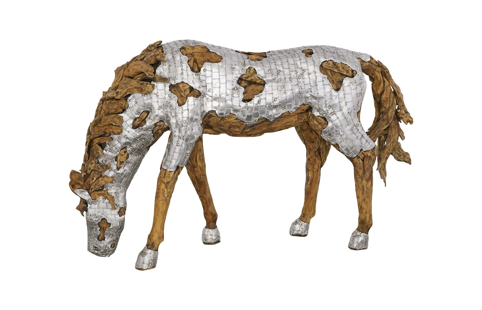 Phillips Collection Mustang Horse Armored Sculpture, Grazing ID113409