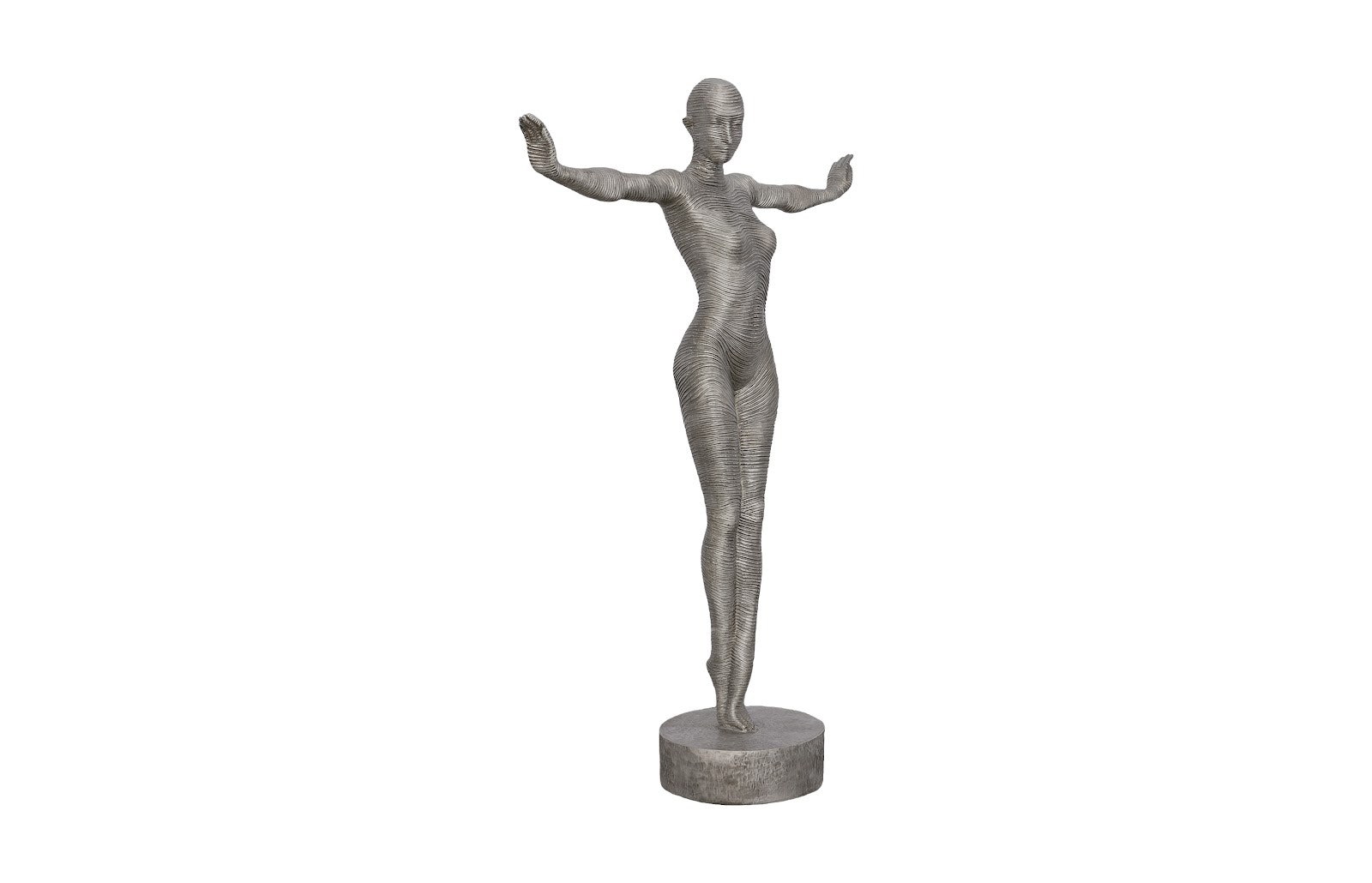 Phillips Collection Outstretched Arms Standing Sculpture, Aluminum ID113922