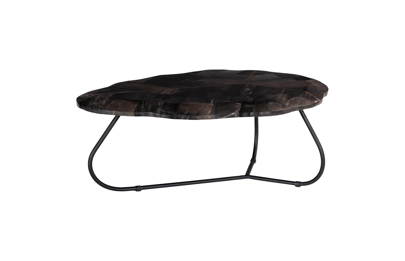 Phillips Collection Mosaic Leaf Petrified Wood Coffee Table, Large ID116041