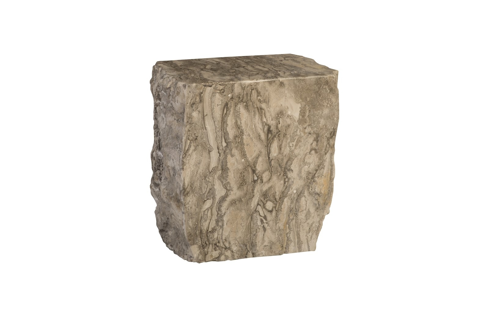 Phillips Collection Marble Stool, Gray ID94664