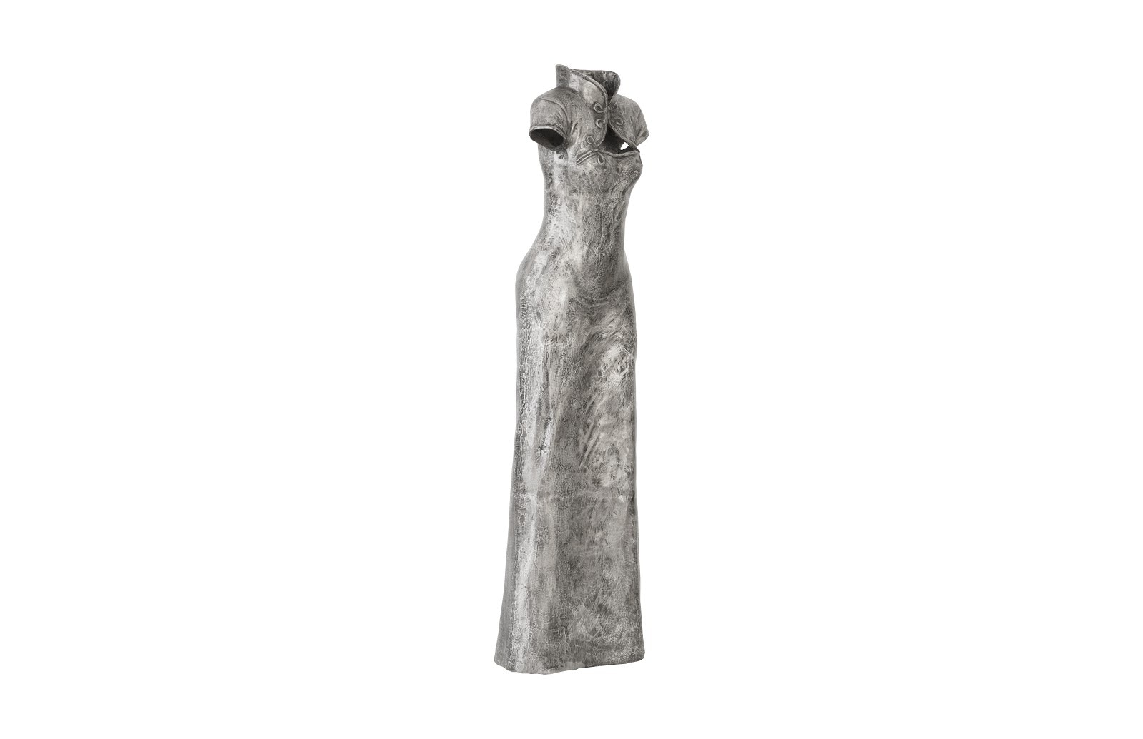 Phillips Collection Dress Sculpture, Short Sleeves, Black/Silver, Aluminum ID96058