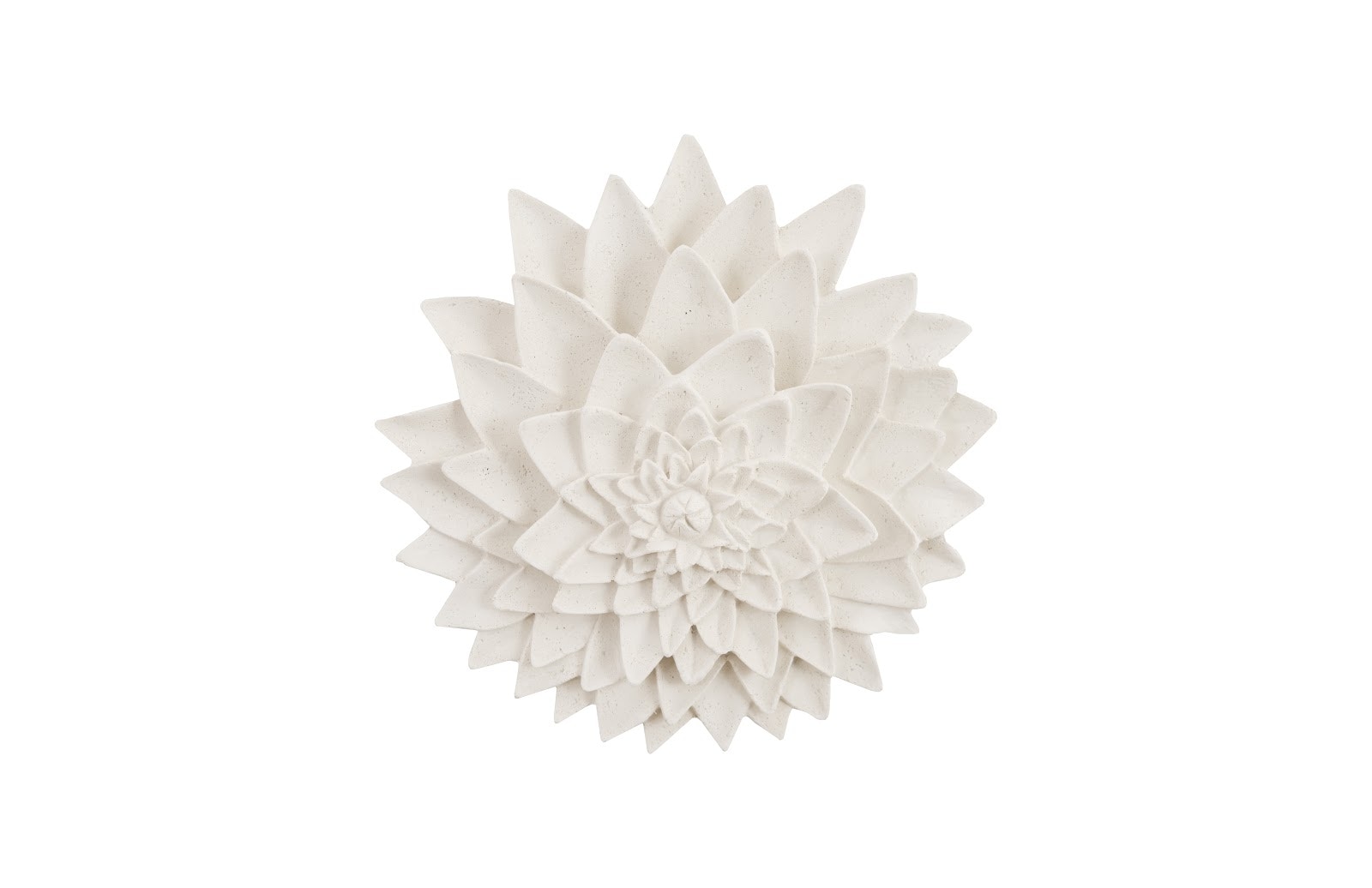 Phillips Collection Dahlia Flower Wall Art, White Stone PH104364
