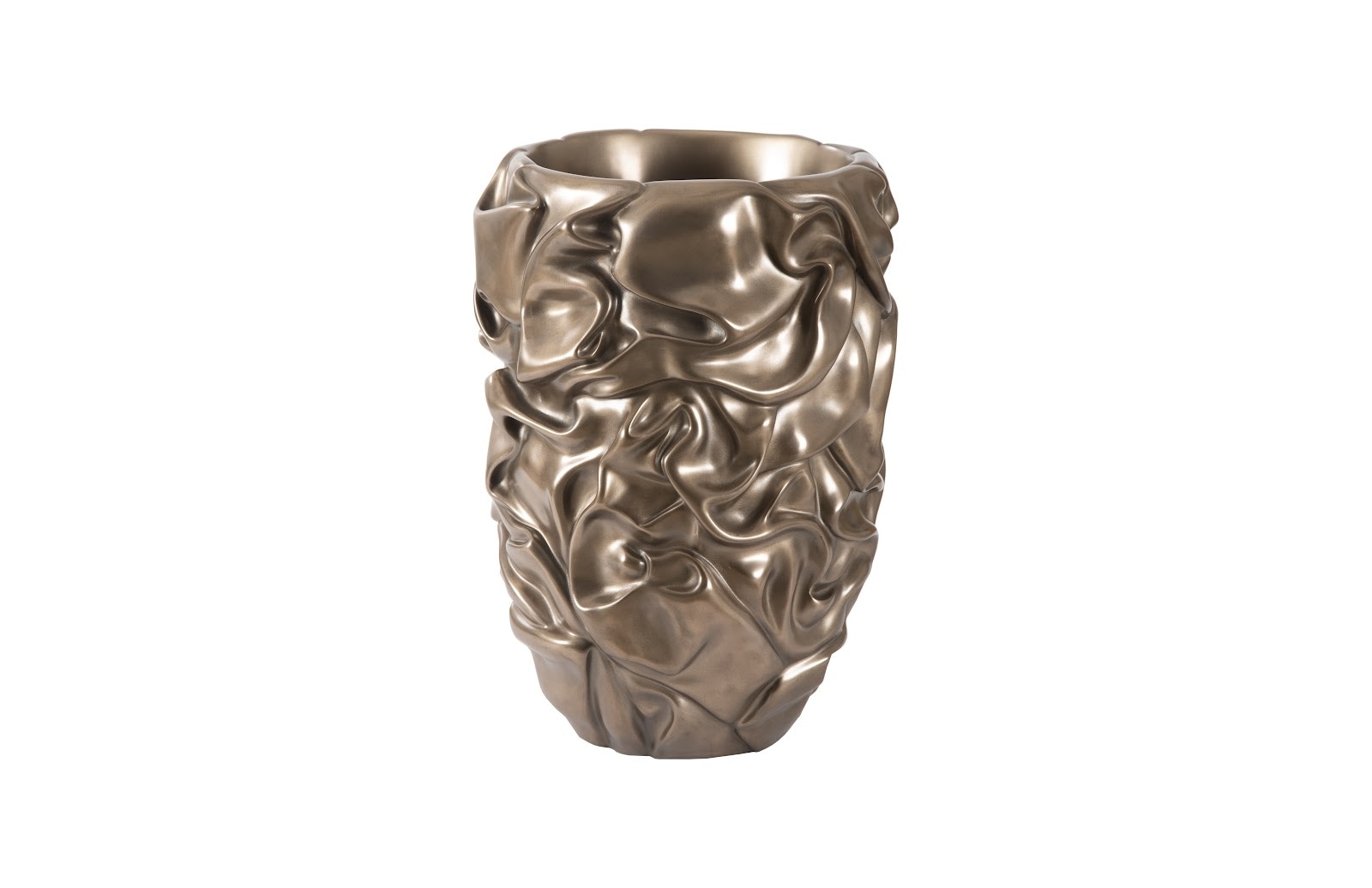 Phillips Collection Drape Planter, Polished Bronze PH108837