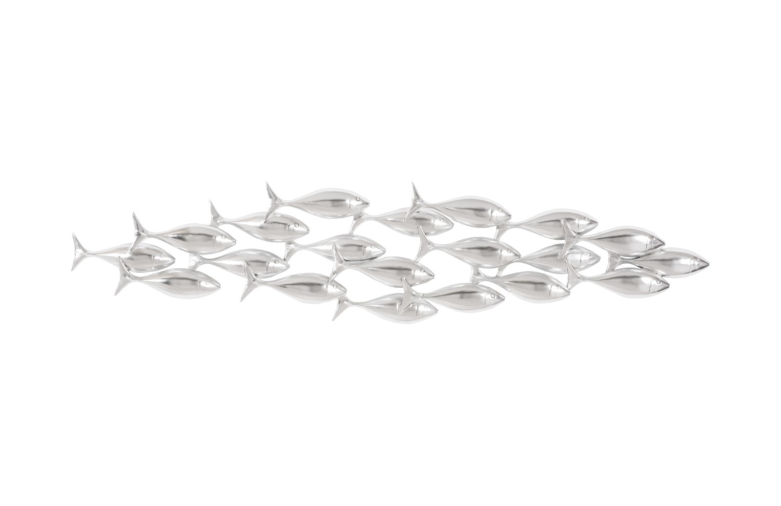 Phillips Collection School of Fish Wall Art, Silver Leaf PH110576