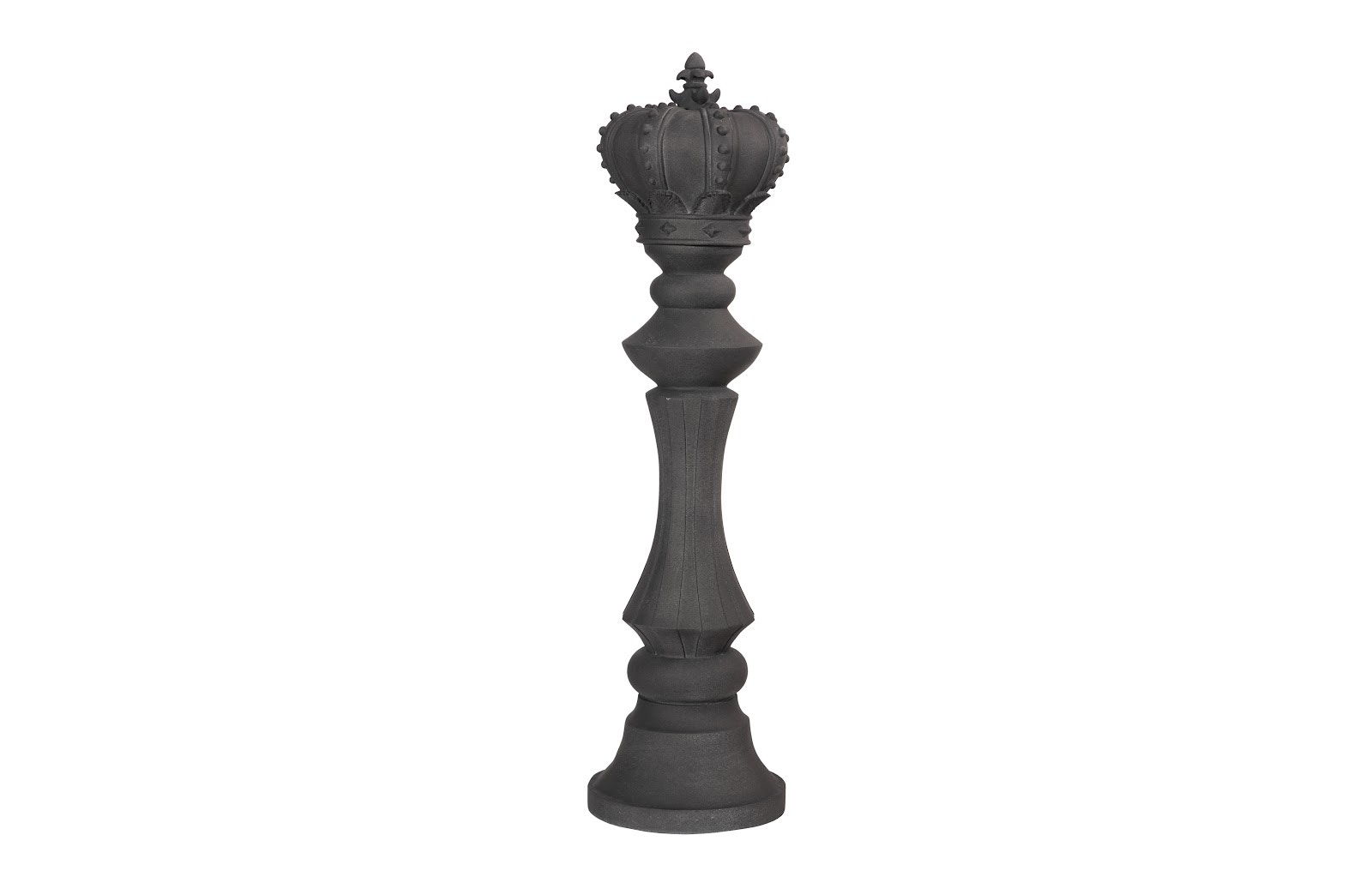 Phillips Collection King Chess Sculpture, Cast Stone Black, PH115682