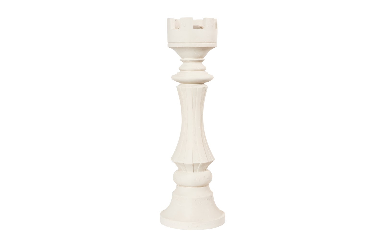 Phillips Collection Rook Chess Sculpture, Cast Stone White PH115697