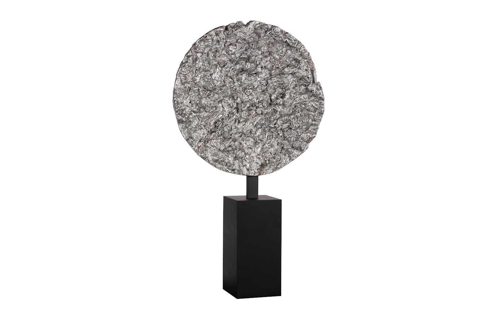 Phillips Collection Cast Colossal Root On Stand Sculpture, Silver Leaf, KD PH116155