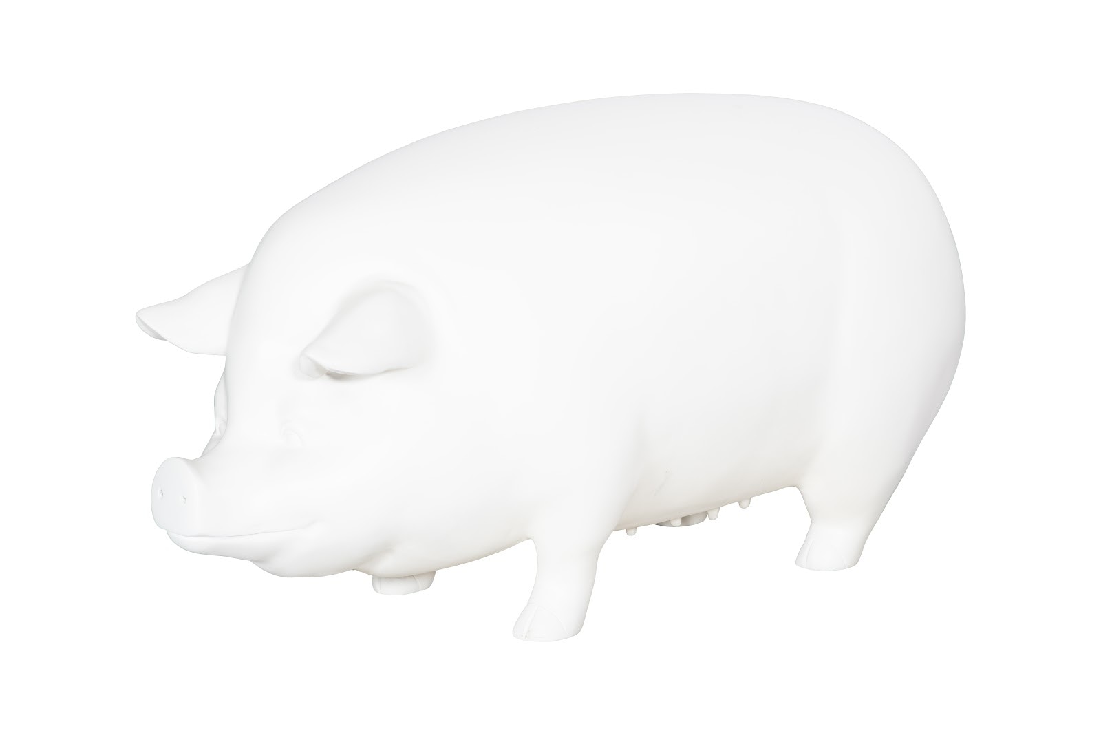 Phillips Collection Pig Sculpture, Standing, Off White PH57266