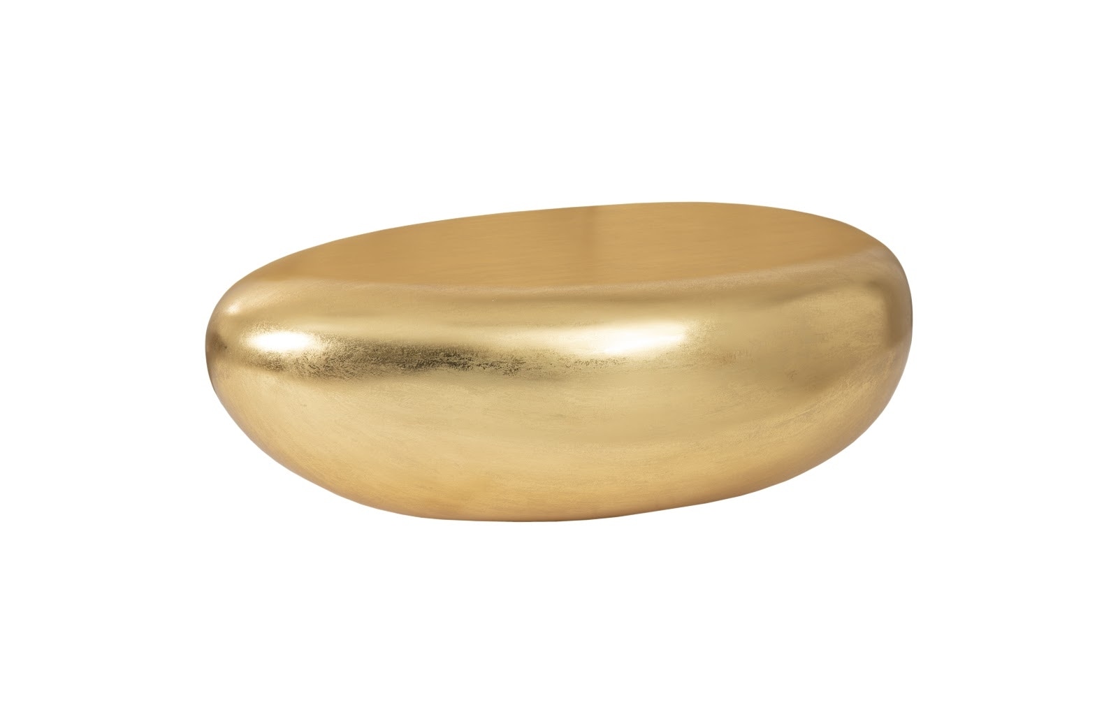 Phillips Collection River Stone Coffee Table, Small, Gold Leaf PH57483