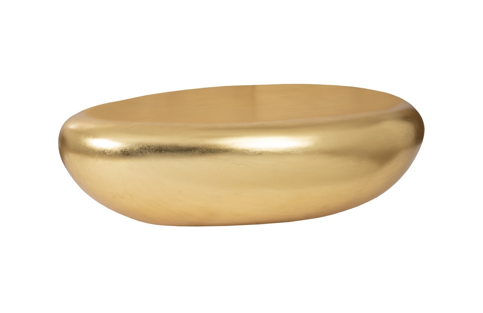 Phillips Collection River Stone Coffee Table, Large, Gold Leaf PH57485