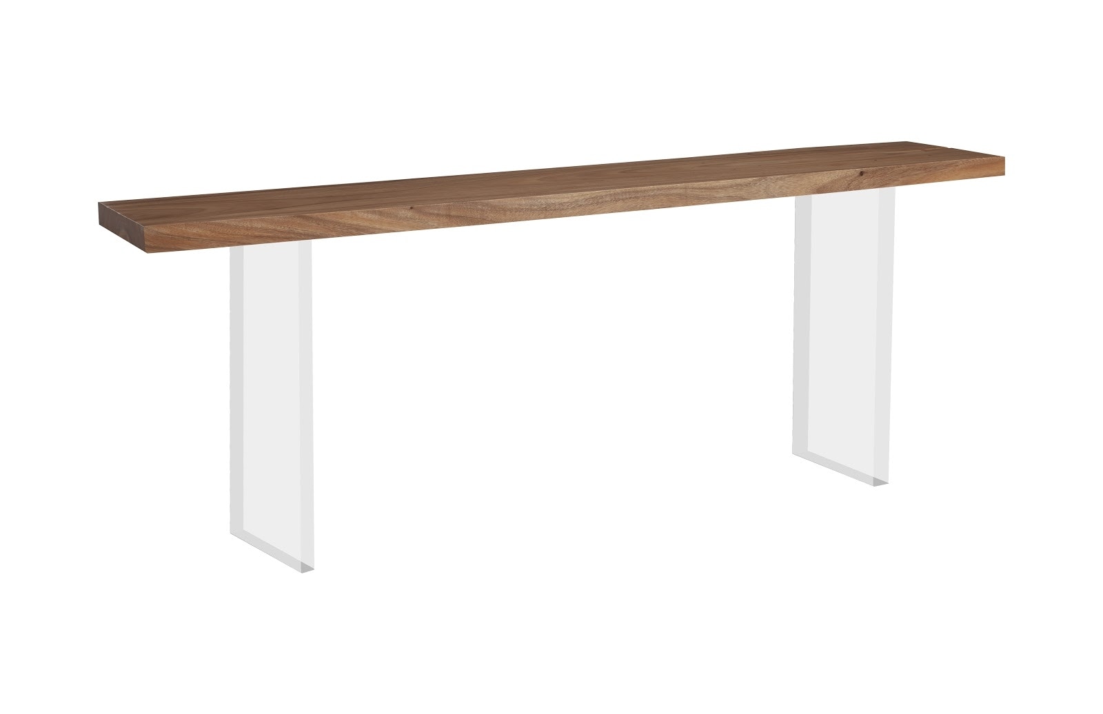 Phillips Collection Floating Chamcha Wood Console Table, Acrylic Legs TH101690