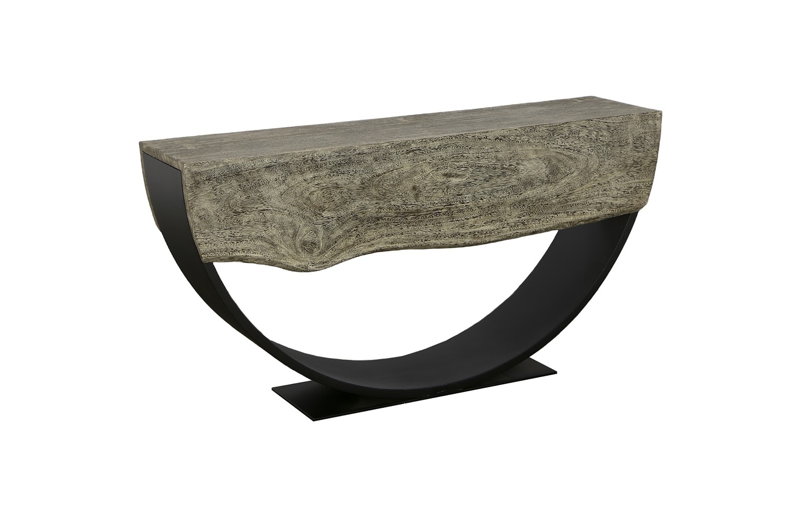 Phillips Collection Arc Console Table, Gray Stone, Double Sided TH113015