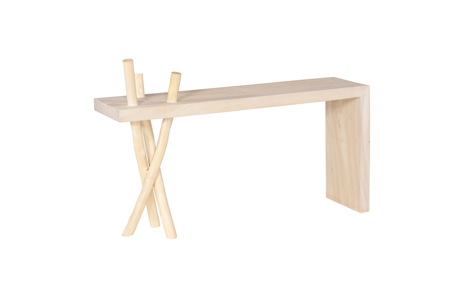 Phillips Collection Branch Waterfall Console Table, Bleached TH115343