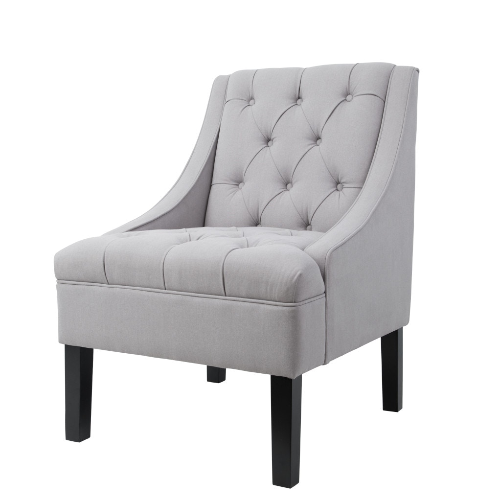 small tufted chair