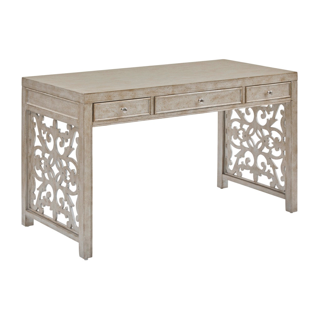 Pulaski Furniture Ds D229 800 Home Office Silver Three Drawer Desk