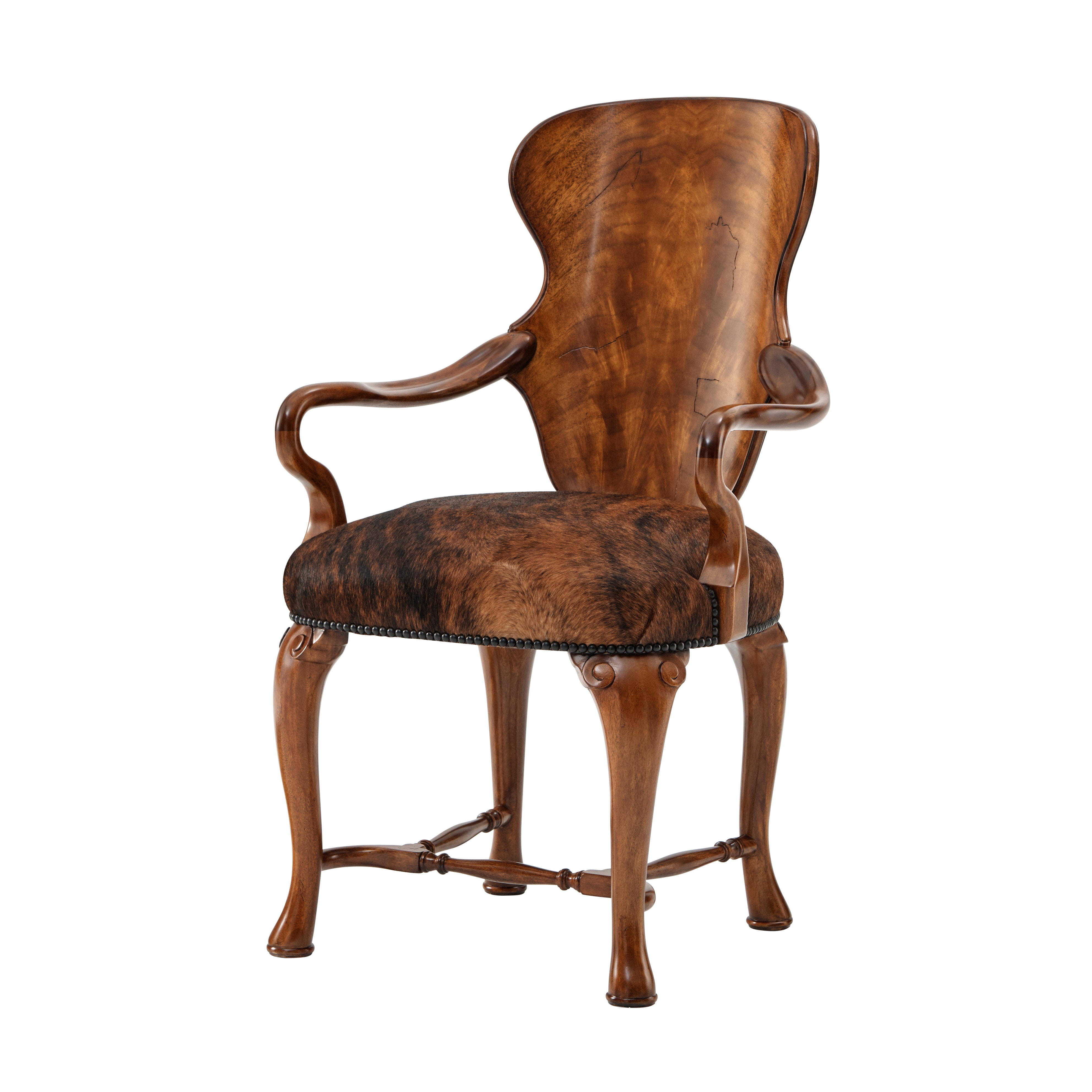 Theodore Alexander Furniture RE41004.2ABO Dining Room Hourglass Shield