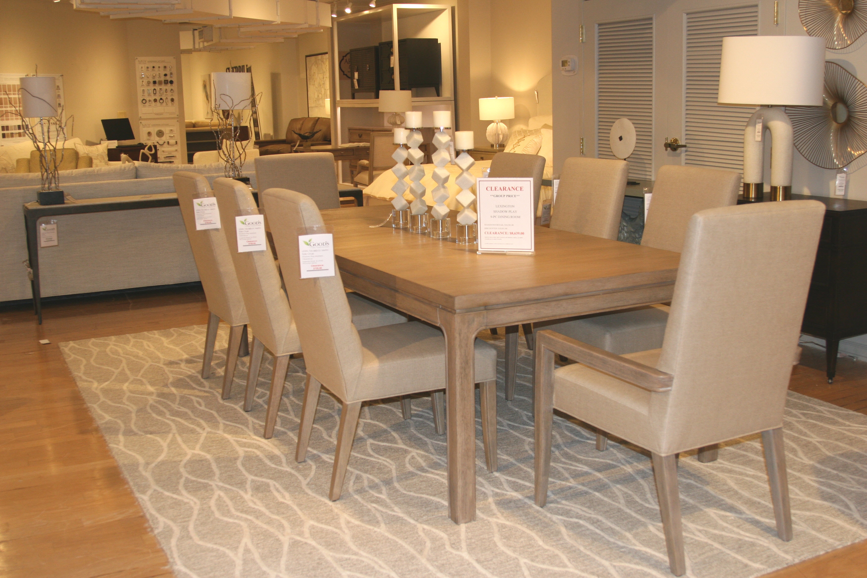Lexington 9-Piece Dining Set Shadow Play Dining Group